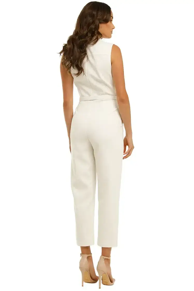 Nicholas Dahlia Jumpsuit in Ivory Size 12 - Image 2