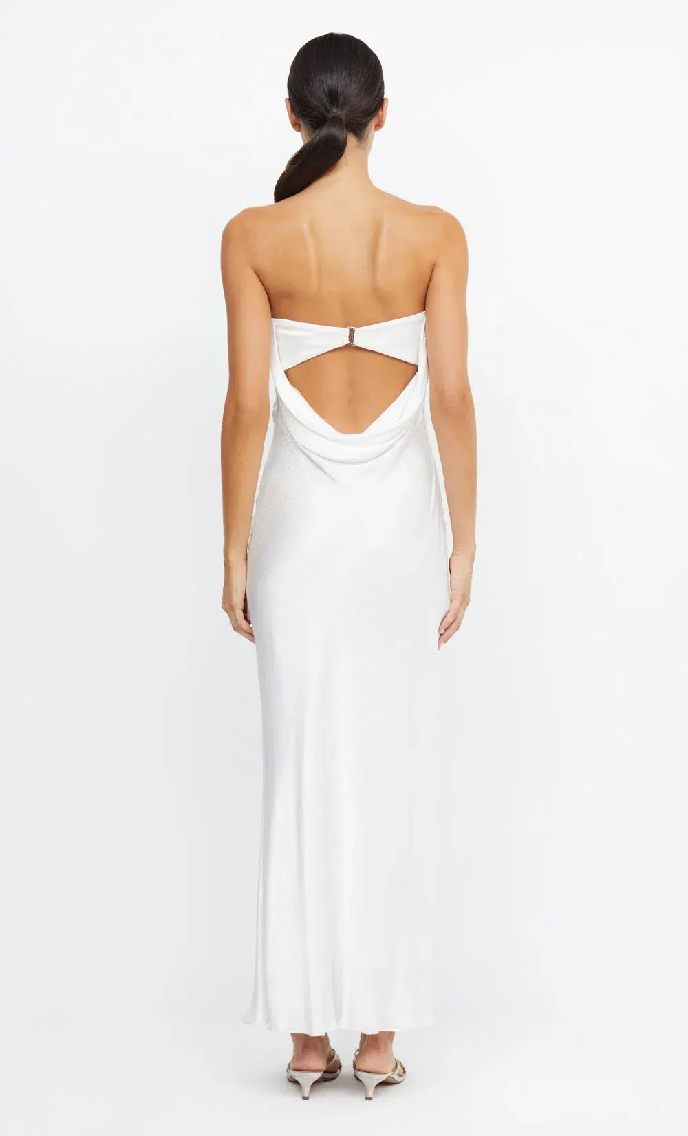 Bec & Bridge Moon Dance Strapless Maxi Dress in Ivory Size 8 for rent on The Volte - main image