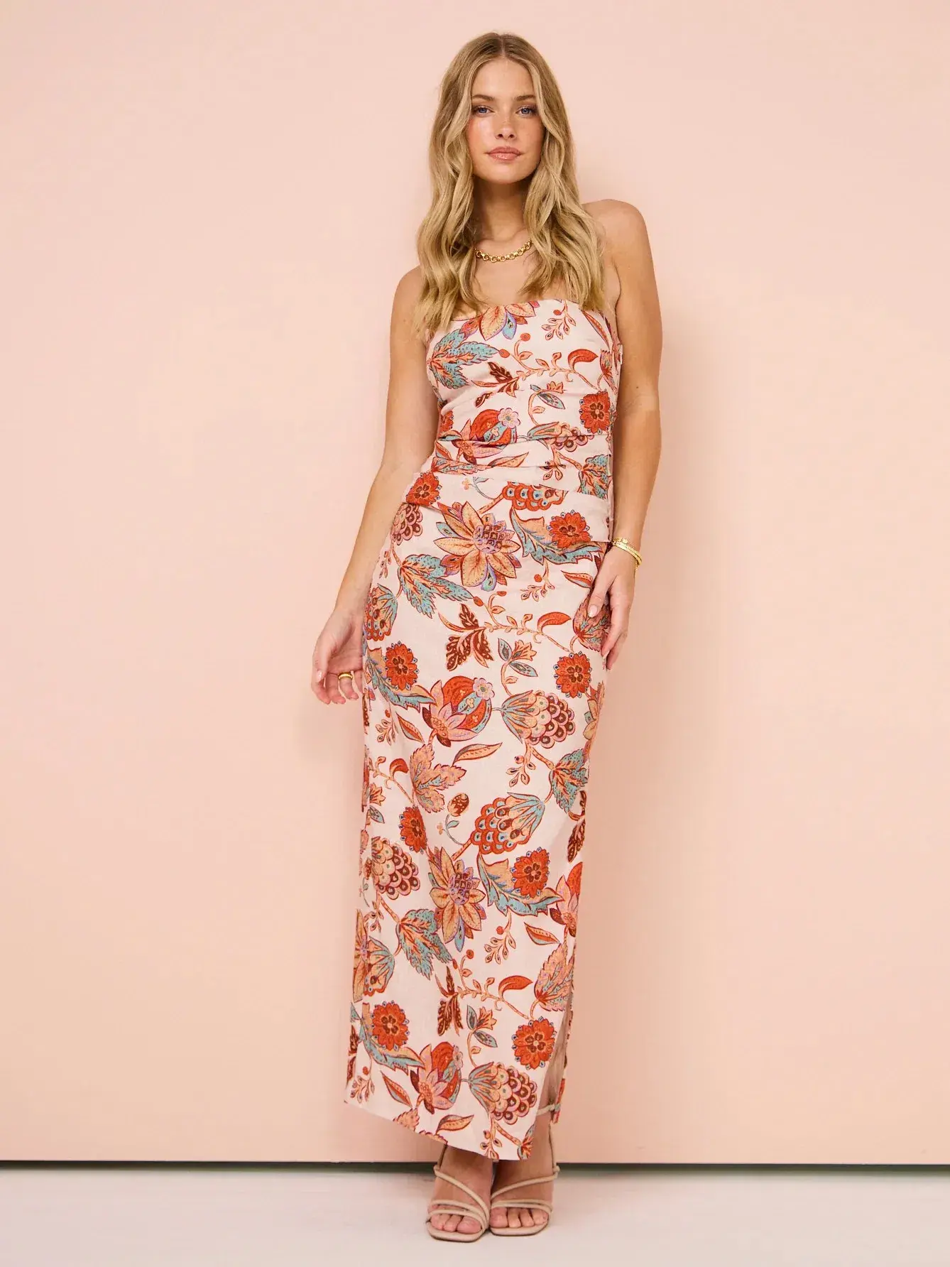 Sir Noemi Halter Midi Dress Desert Wildflower Size 1 / AU 8 - Image 1