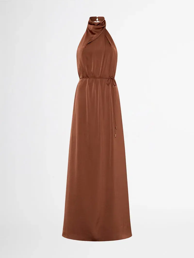 Sheike Destiny Maxi Dress Brown Size 10 - Image 3
