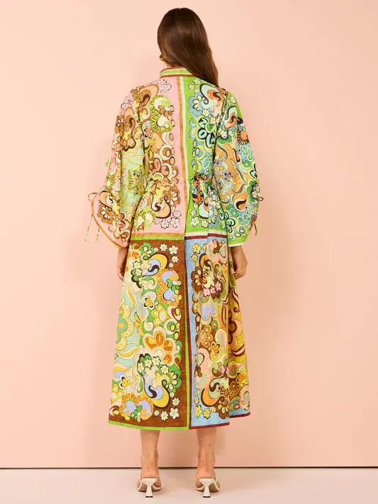 Alemais Dreamer Pool Dress In Multi Print Size 10 - Image 2