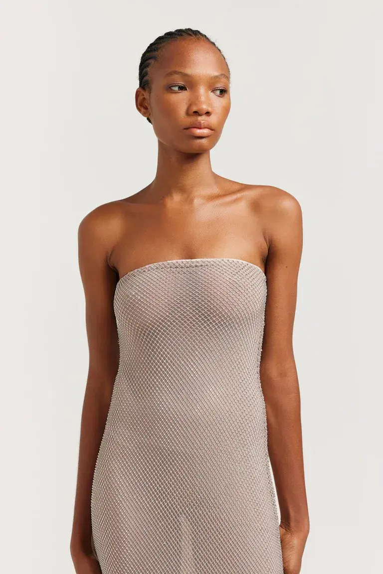 Henne Carmine Dress Nude Size XXS/XS / AU 6 for rent on The Volte - main image