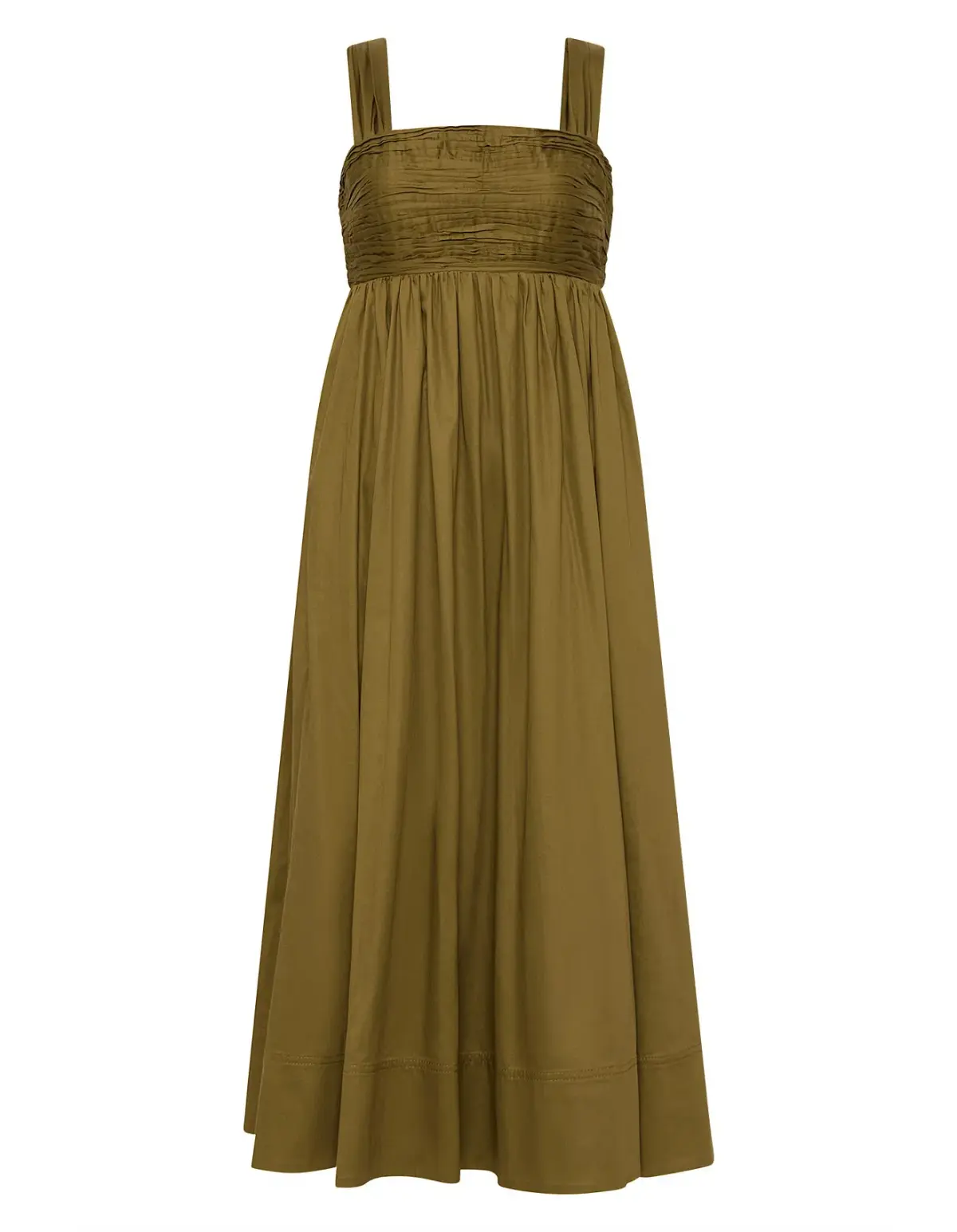 Aje Nova Tie Back Midi Dress Green Size 10 - Image 5
