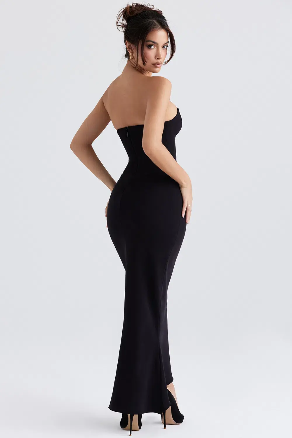 House of CB Sabine Strapless Corset Dress Black Size S / AU 8 - Image 4
