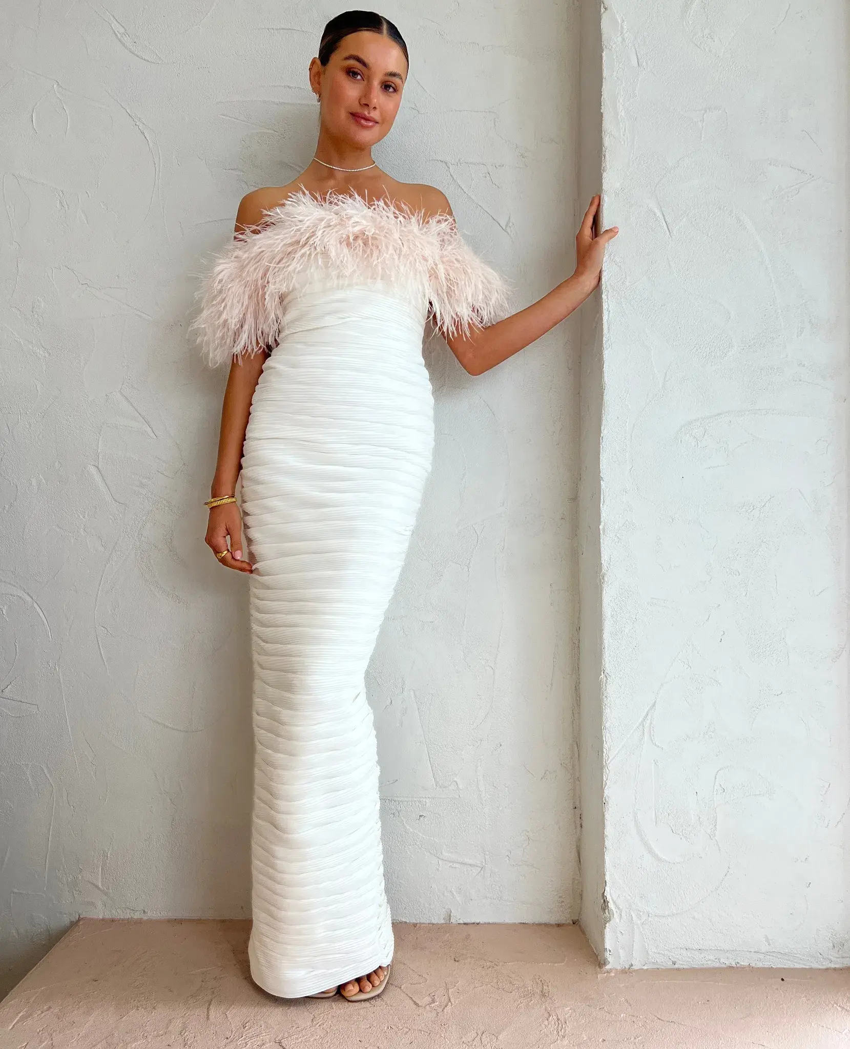 Rachel Gilbert Zion Gown White Size 10 - Image 1