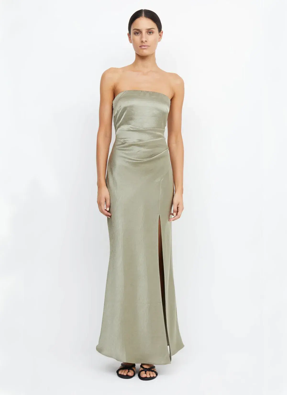 Bec & Bridge The Dreamer Strapless Dress Sage Size 8 - Image 1