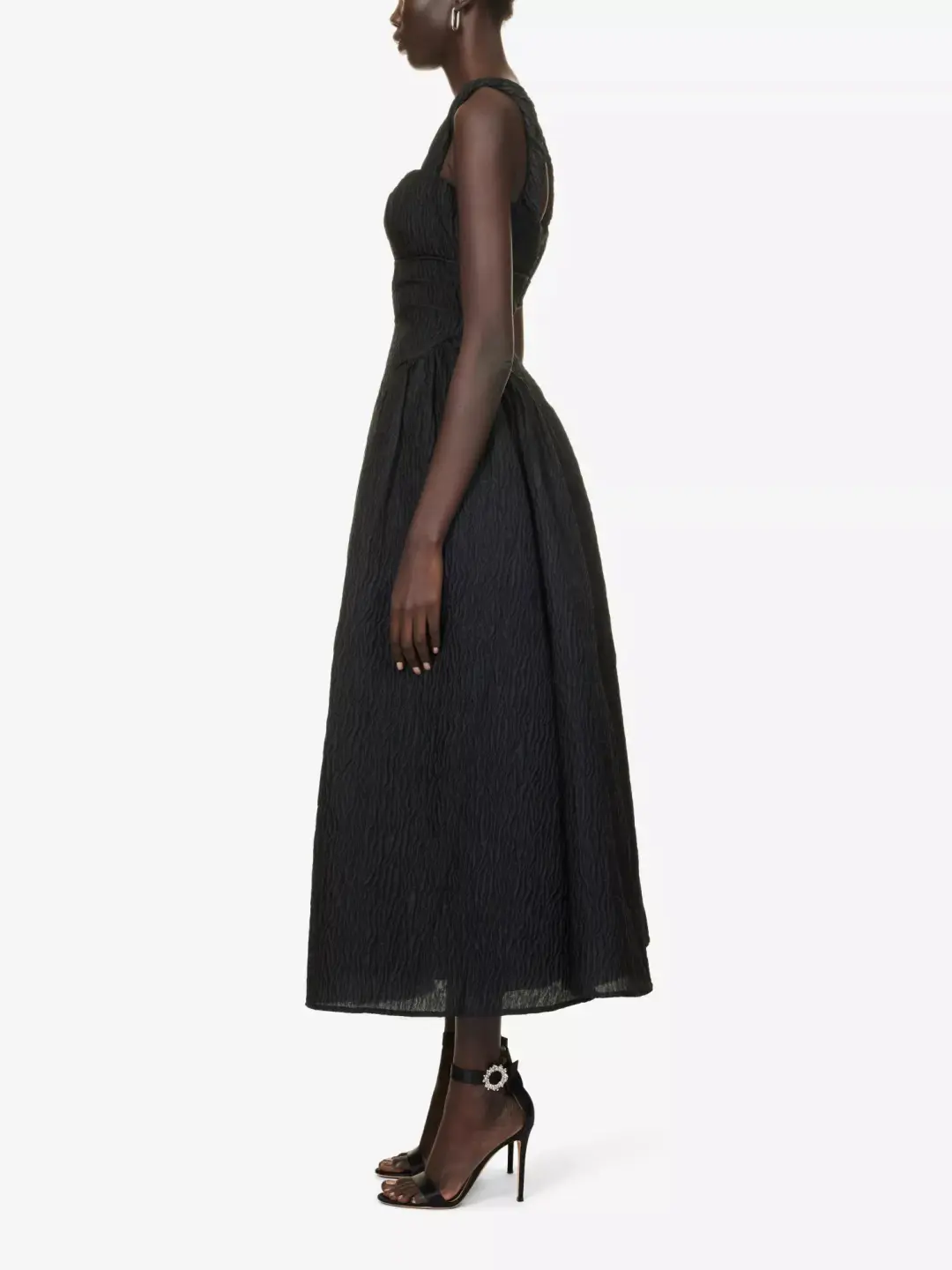 Rachel Gilbert Sophy Strap Midi Dress Black Size 1 / AU 8 for rent on The Volte - main image