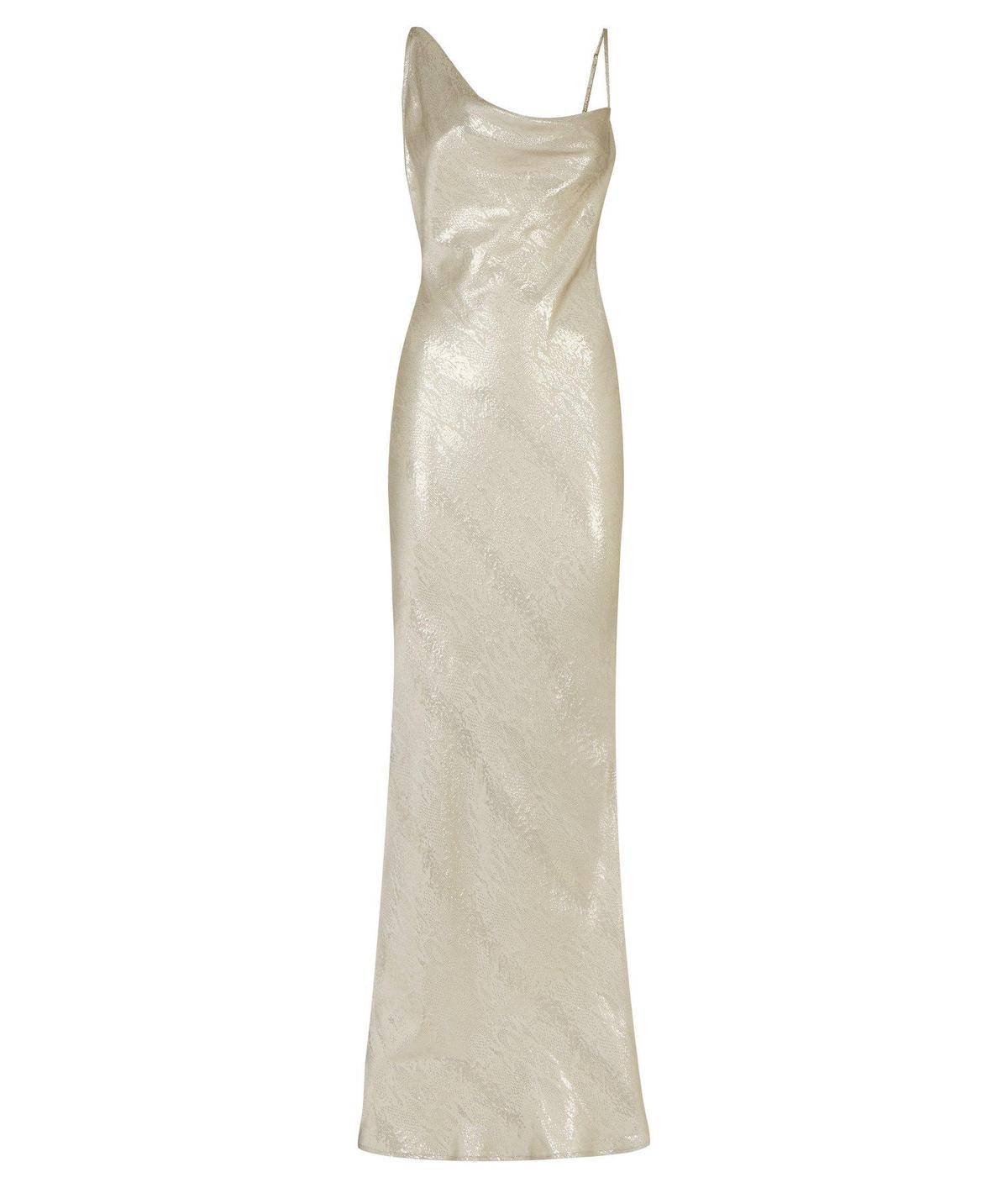 Rat & Boa Gaia Slip Dress Metallic Silver Size 8 - Image 7