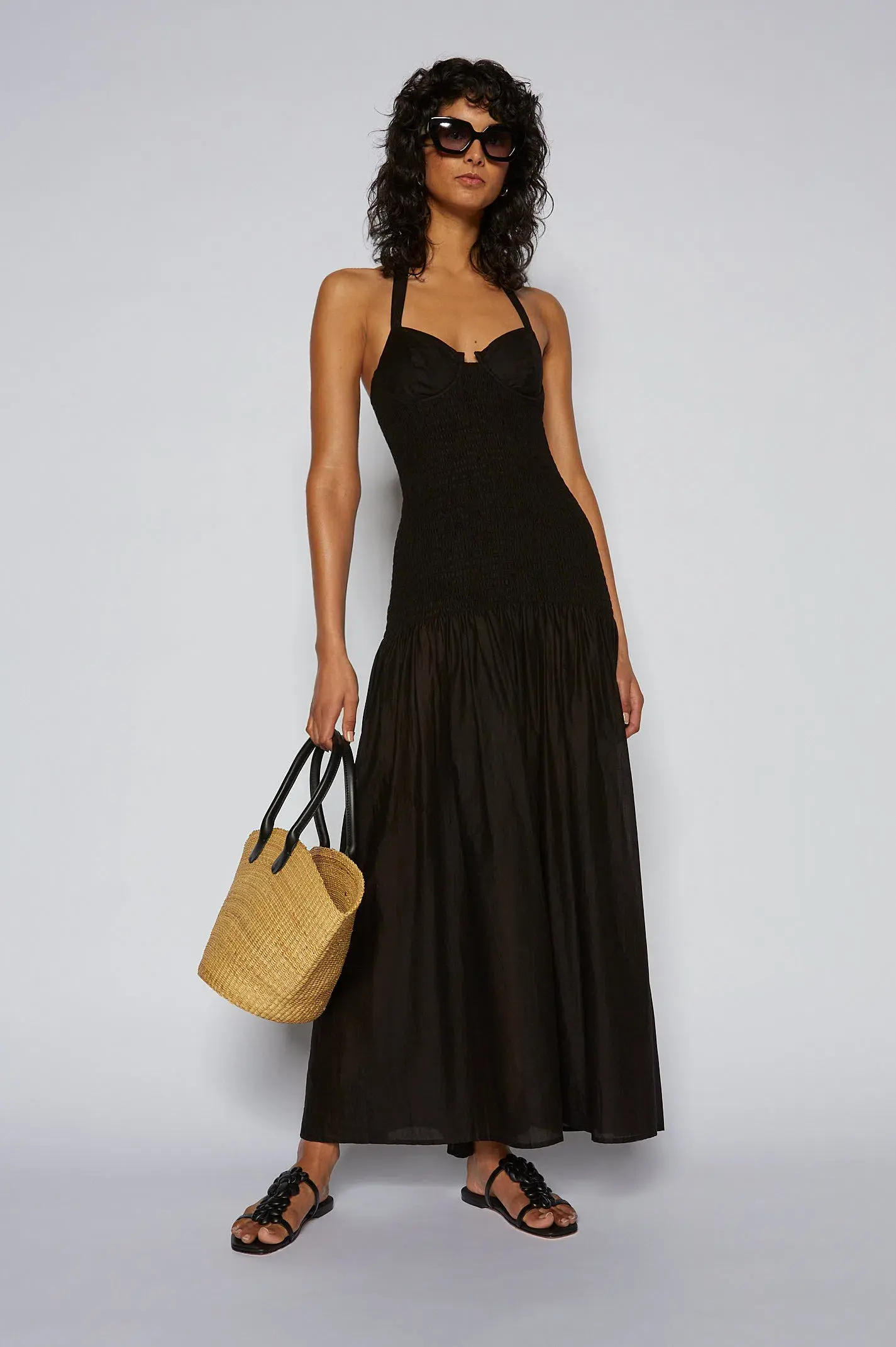 Scanlan Theodore Cotton Bralette Dress Black Size 0 / AU 6 - Image 1