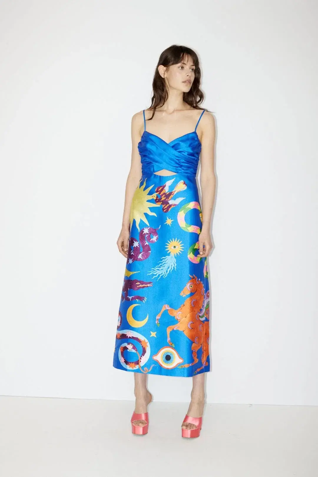 Alemais Guardian Midi Dress in Azure Size 8 - Image 1
