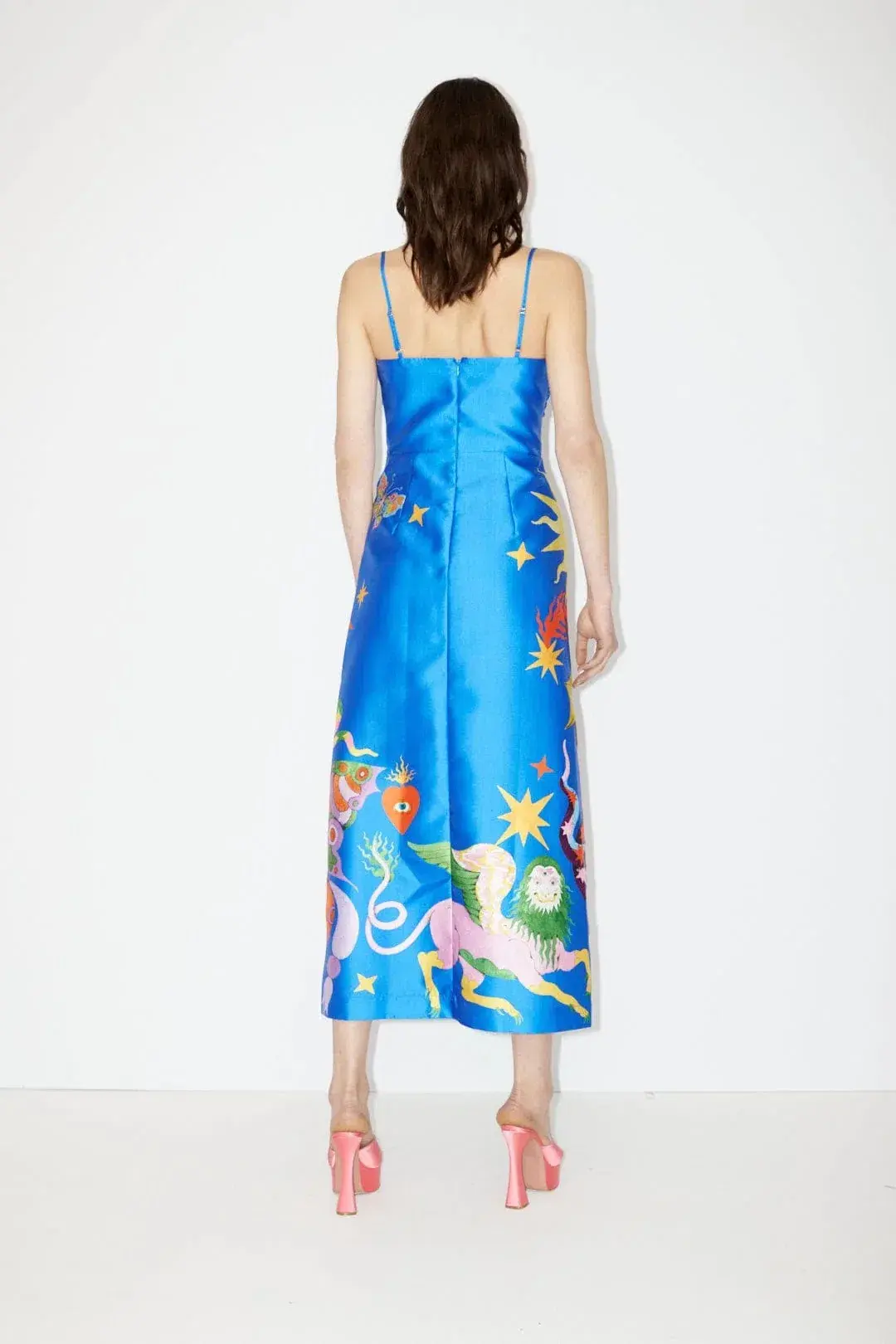 Alemais Guardian Midi Dress in Azure Size 8 - Image 3