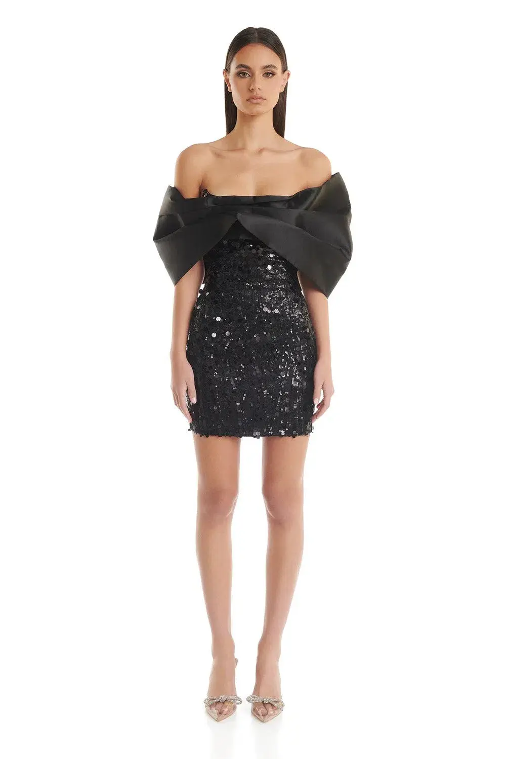 Eliya the Label Bianca Mini Dress Black Size 12 - Image 1