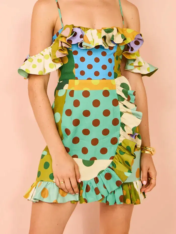 Alemais Dione Mini Dress in Multi Size 10 - Image 2