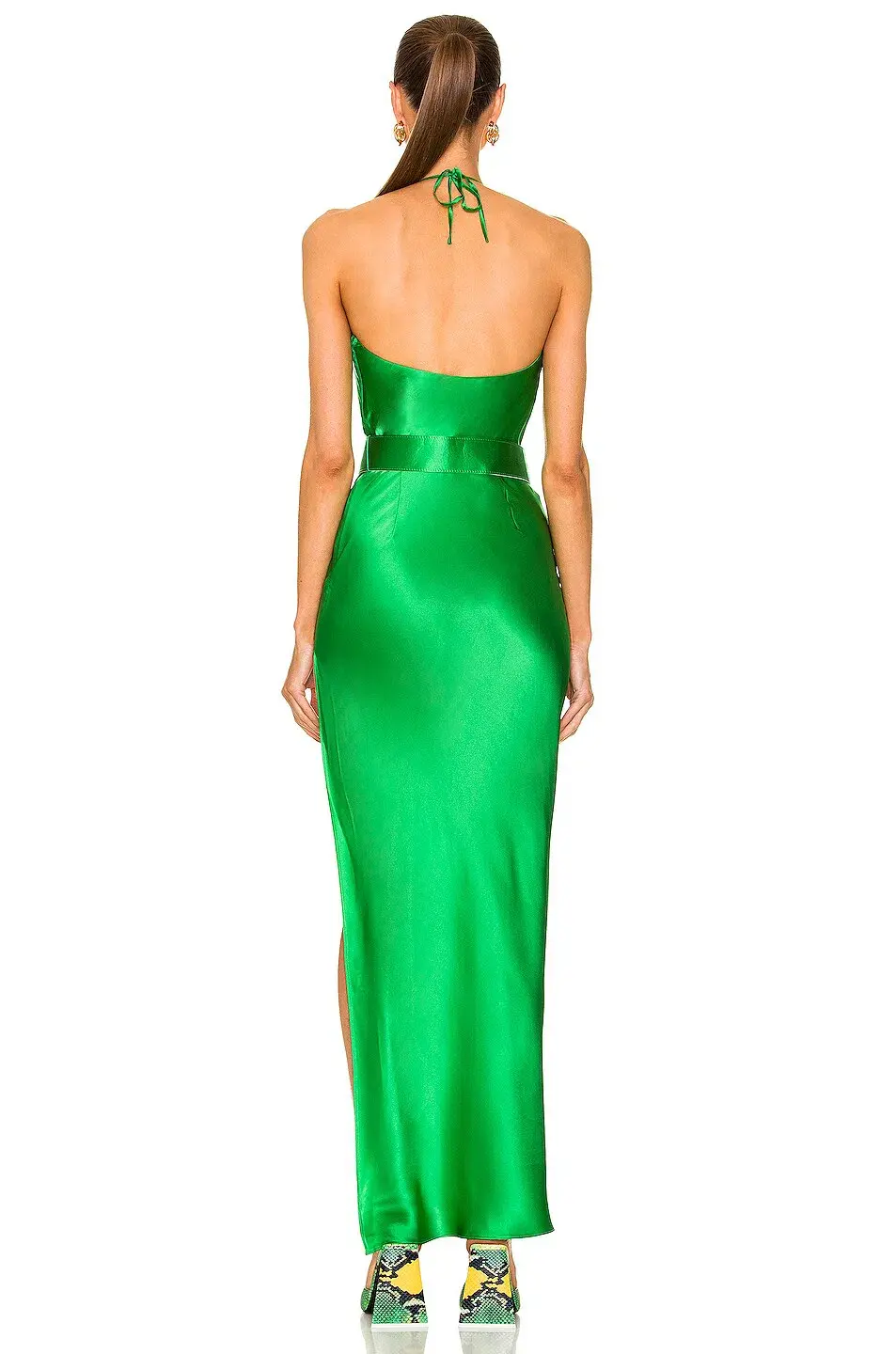 Nicholas Lucinda Gown in Green Size 12 - Image 2