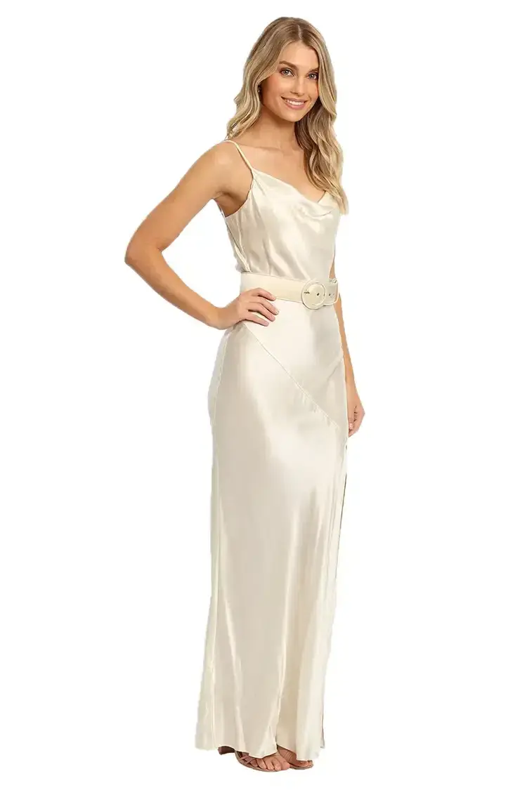 Nicholas Simone Dress in Cream Size 8 for rent on The Volte - main image