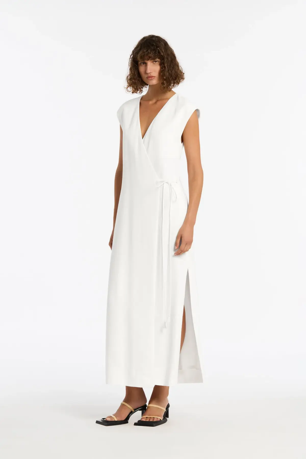 Sir The Label Ivory Clemence Wrap Dress Size 0/AU 6  - Image 2