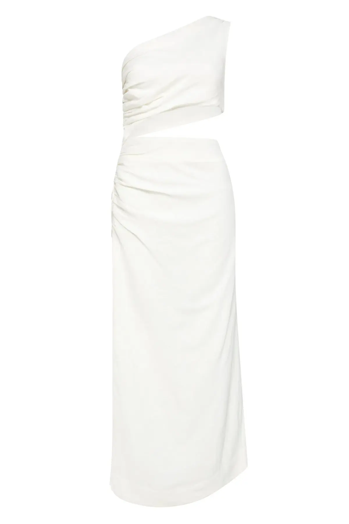 Sir The Label Clemence One Shoulder Midi Dress Ivory Size 0/AU 6  - Image 5