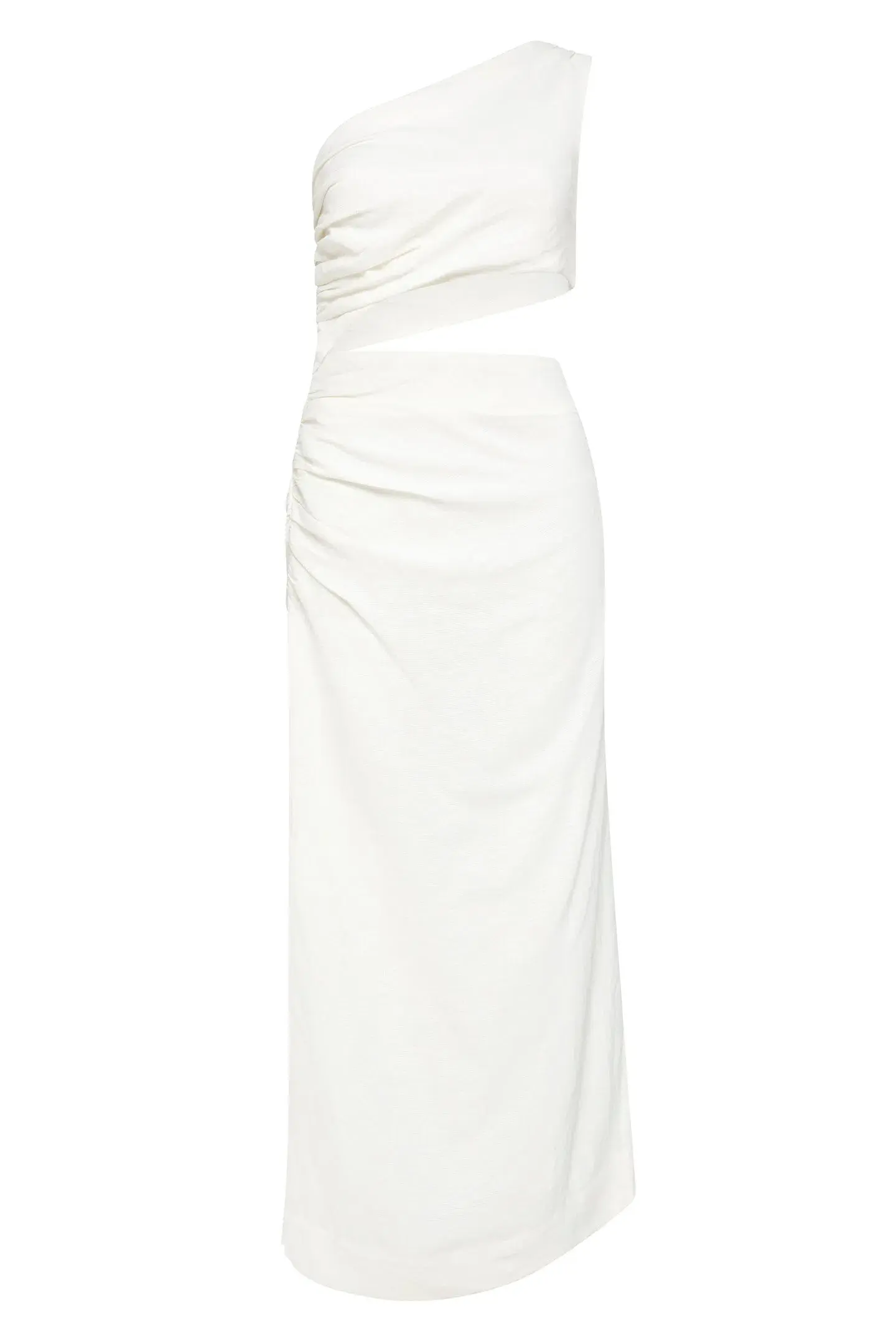 Sir The Label Clemence One Shoulder Midi Dress Ivory Size 0/AU 6  - Image 5