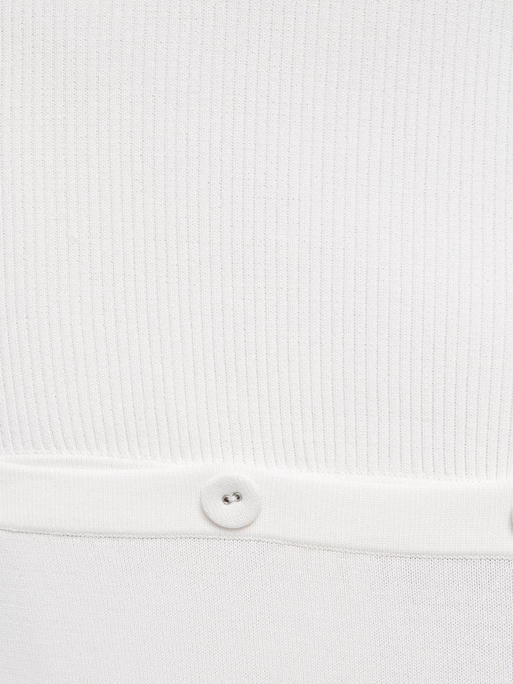 Christopher Esber Deconstruct Rib Knit Tank Dress White Size 8 for rent on The Volte - main image