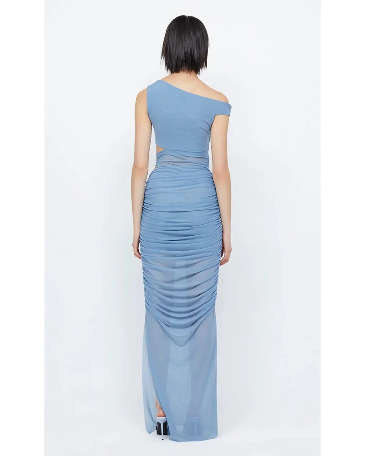 Bec & Bridge Whorl Asym Maxi Dress Meridian Blue Size AU 6 - Image 3