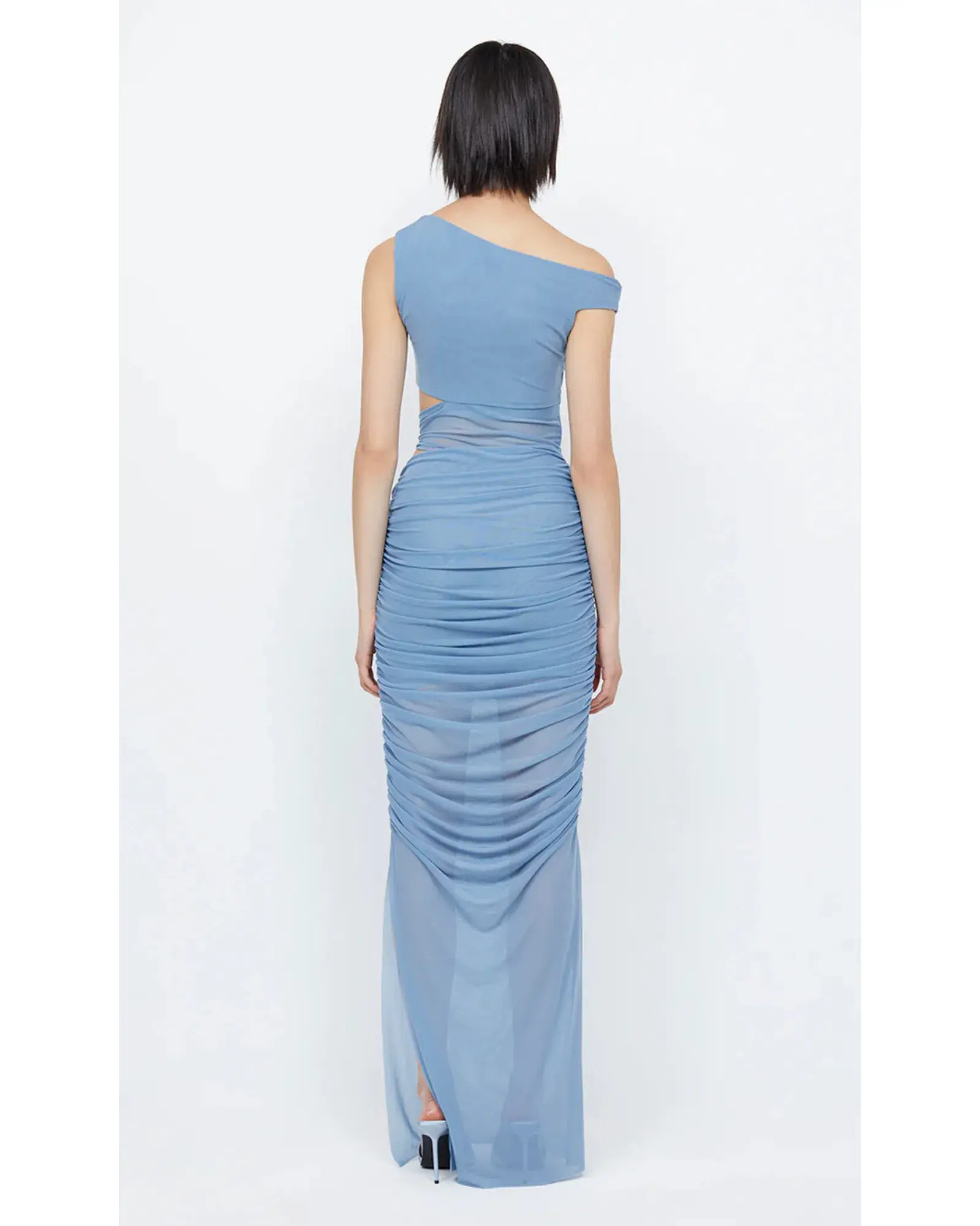 Bec & Bridge Whorl Asym Maxi Dress Meridian Blue Size AU 6 - Image 3