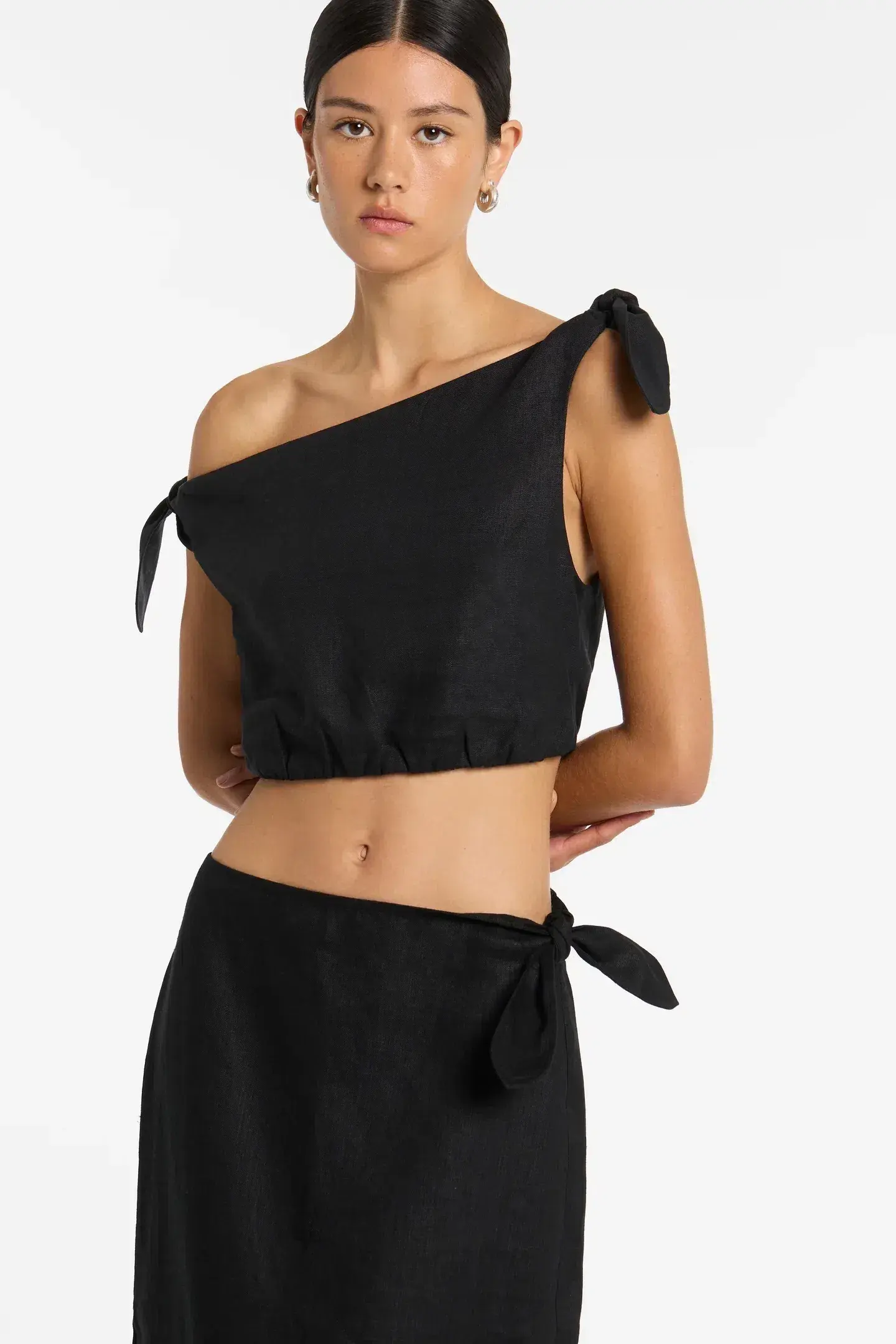 Sir the Label Bettina Top & Skirt Set Black Size 6  - Image 3