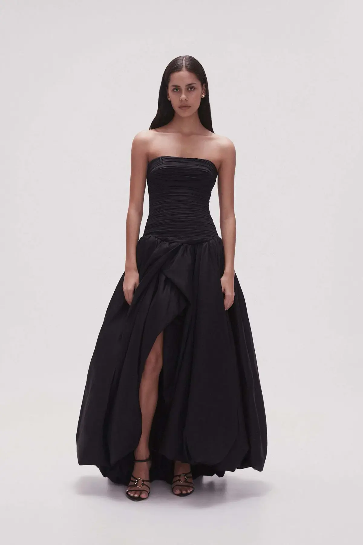 Aje Violette Bubble Hem Maxi Dress Black Size 10 - Image 1