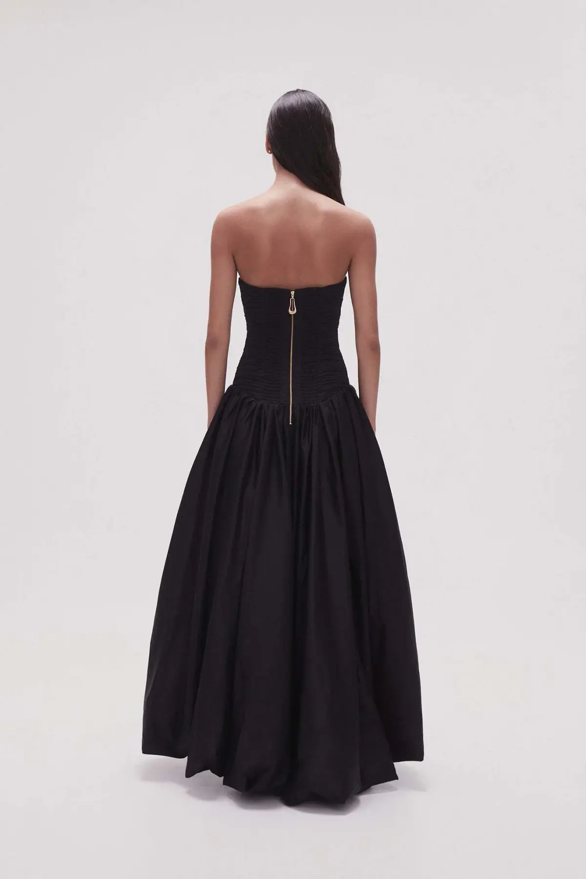 Aje Violette Bubble Hem Maxi Dress Black Size 10 - Image 3