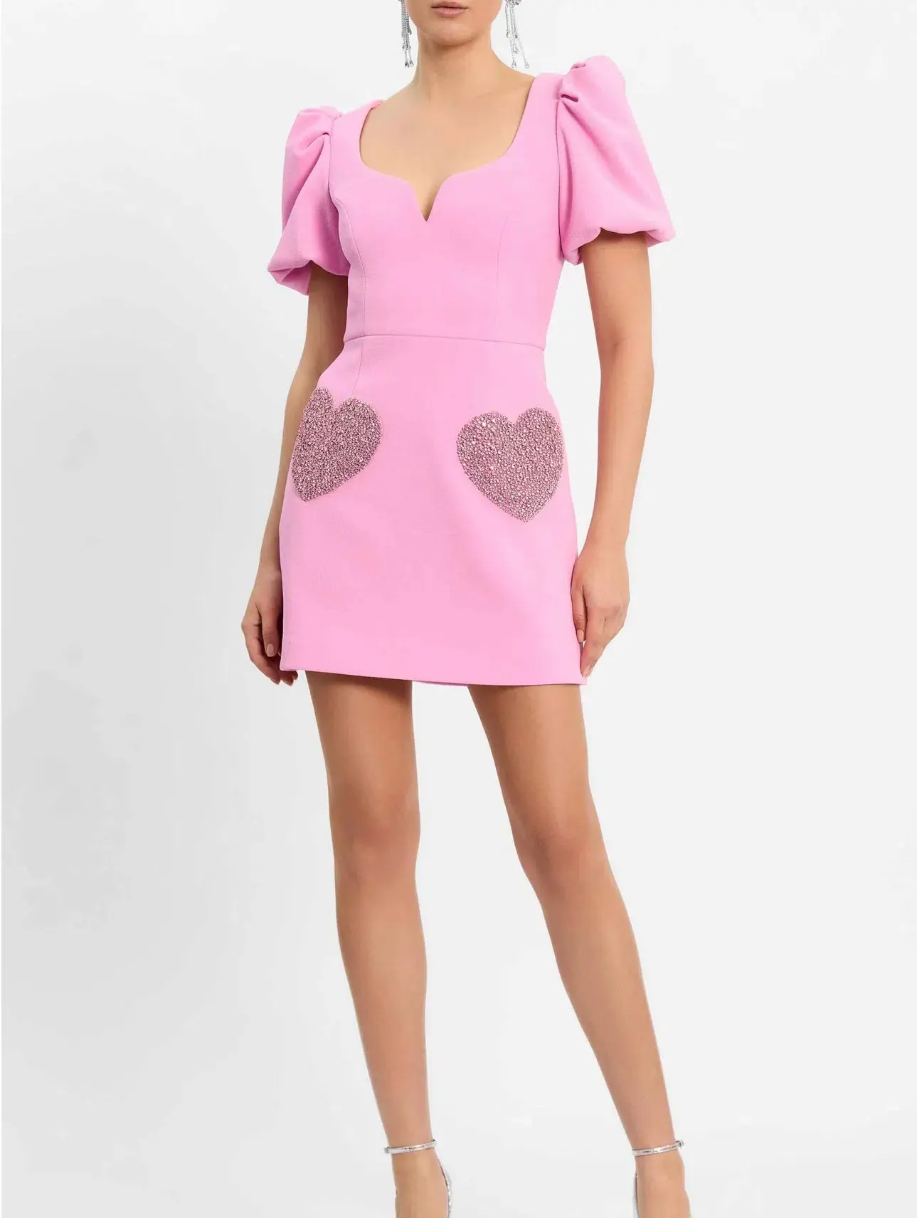 Rebecca Vallance ROCHELLE PUFF SLEEVE MINI DRESS - Image 1