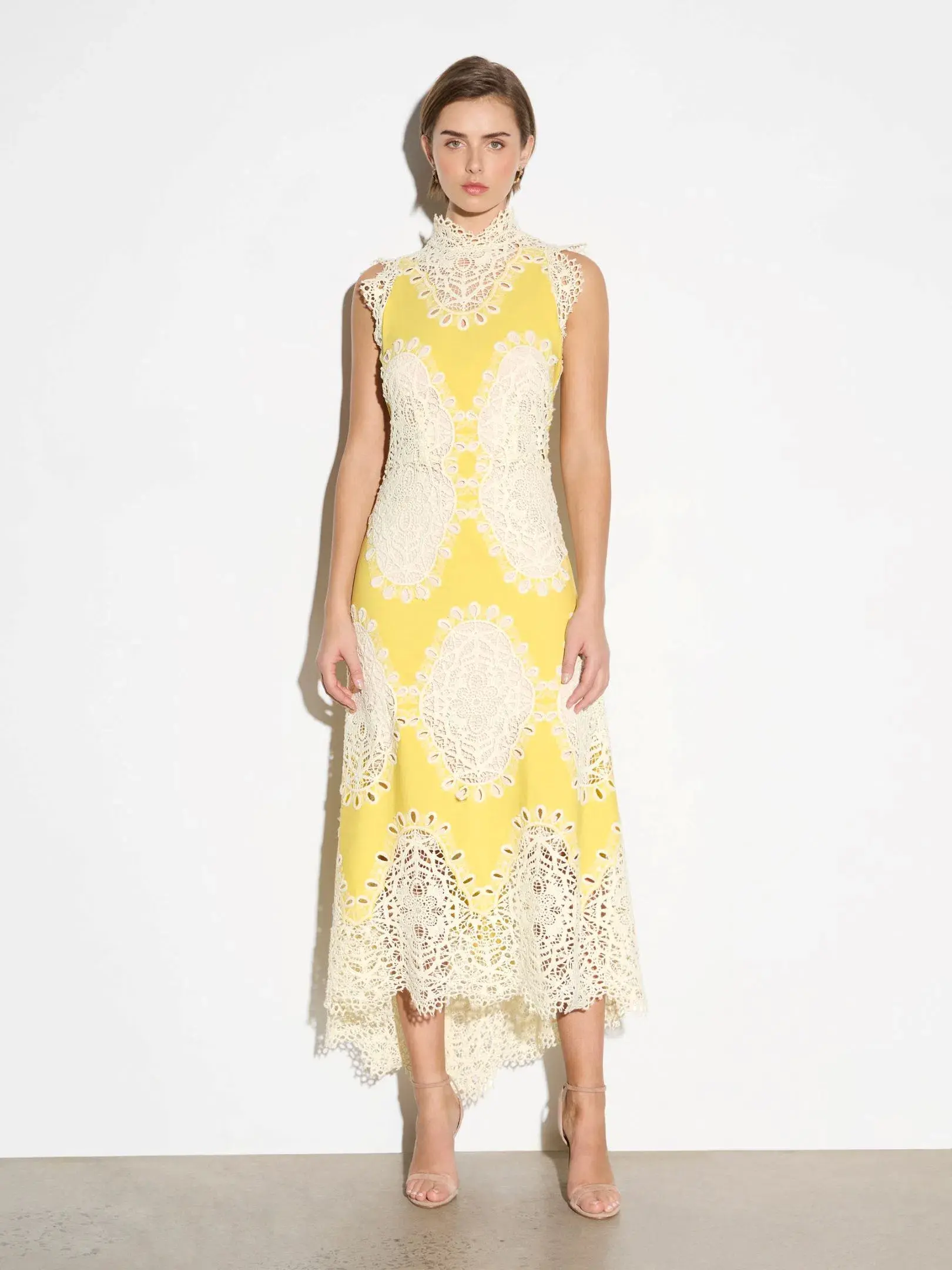 Moss and Spy Mimosa A Line Yellow/Ivory  - Image 2