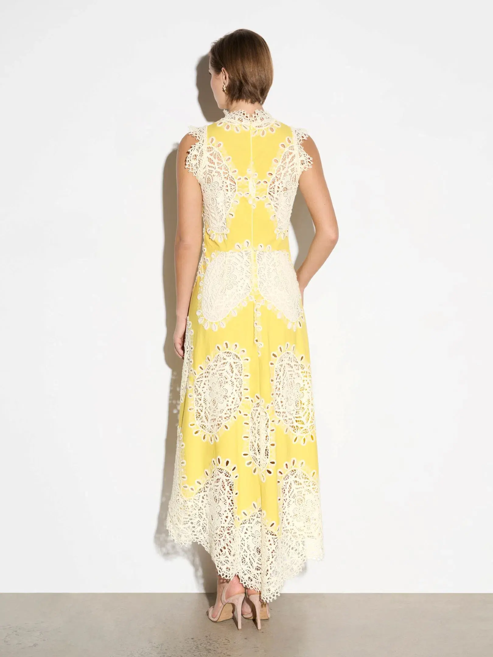 Moss and Spy Mimosa A Line Yellow/Ivory  - Image 3