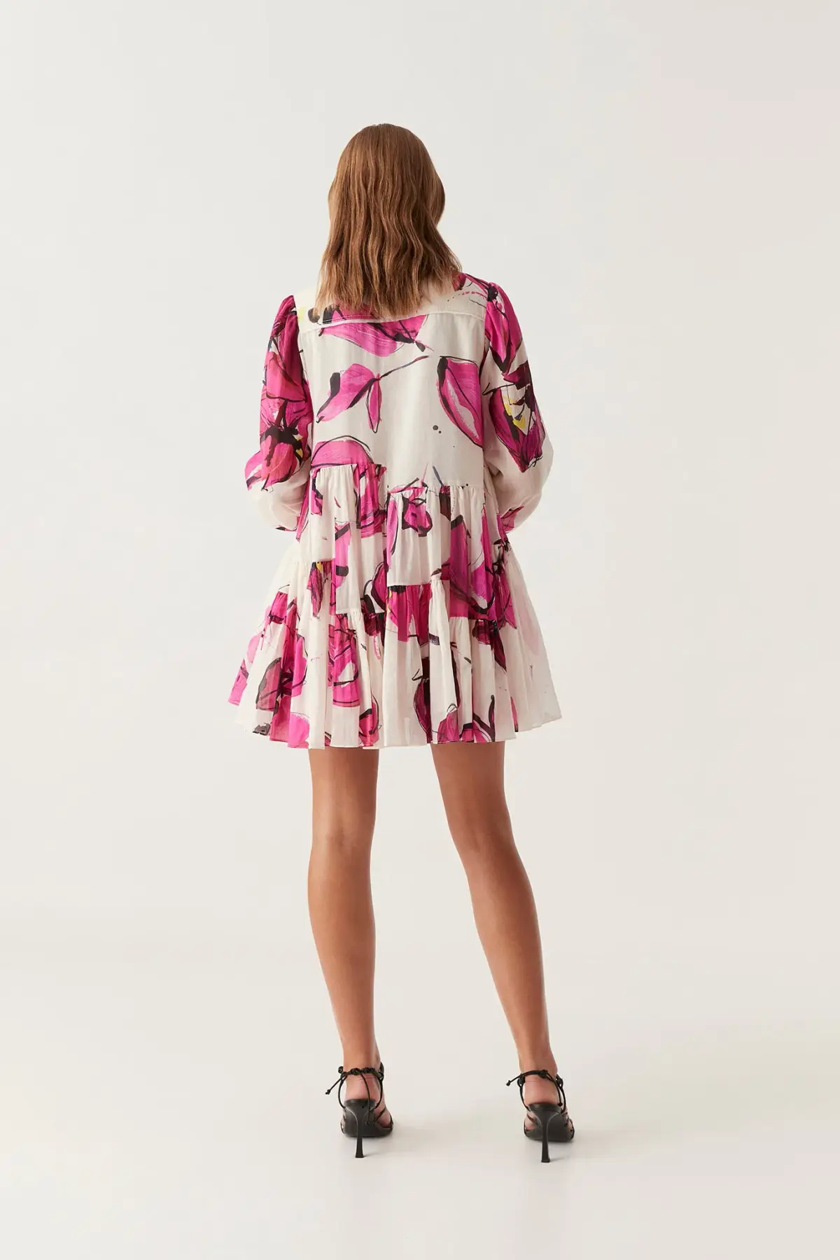 Aje Georgia Smock Mini Dress Floral Size 10 - Image 2