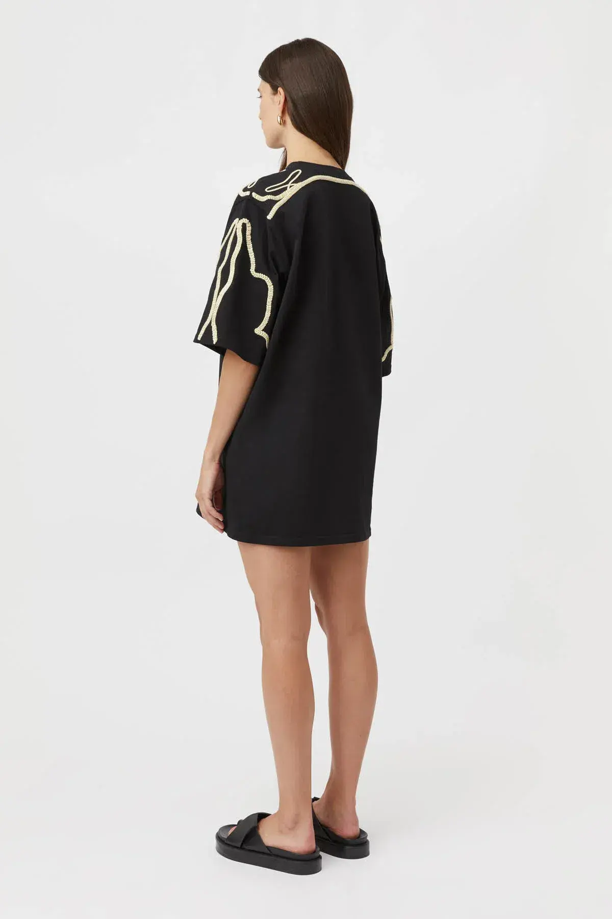 Camilla and Marc Lanza Tee Dress Black Size 8 - Image 4