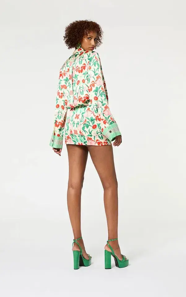 Muma World Pomelo Illustrated Shirt Mini Dress Multi Size M / AU 8-10 - Image 3