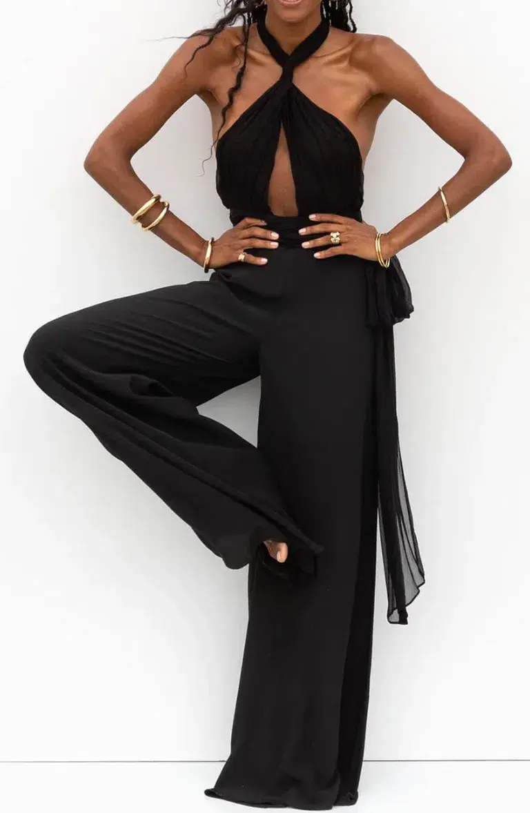 Rat & Boa Montana Jumpsuit in Black Size L / AU 12 - Image 3