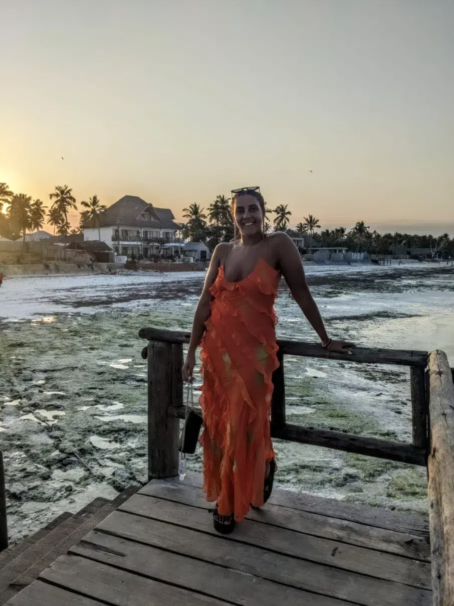 Rat & Boa Rio Maxi Dress Orange Size L / AU 12 - Image 3