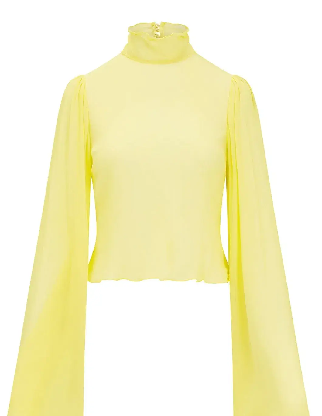 Rat & Boa Lulema Blouse Lemon Yellow Size XL / AU 14 for rent on The Volte - main image
