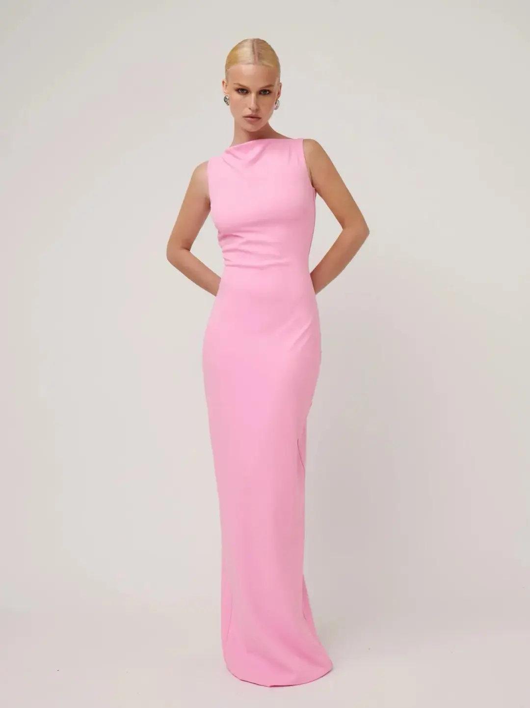 Effie Kats Verona Gown Pink Size 10 for rent on The Volte - main image