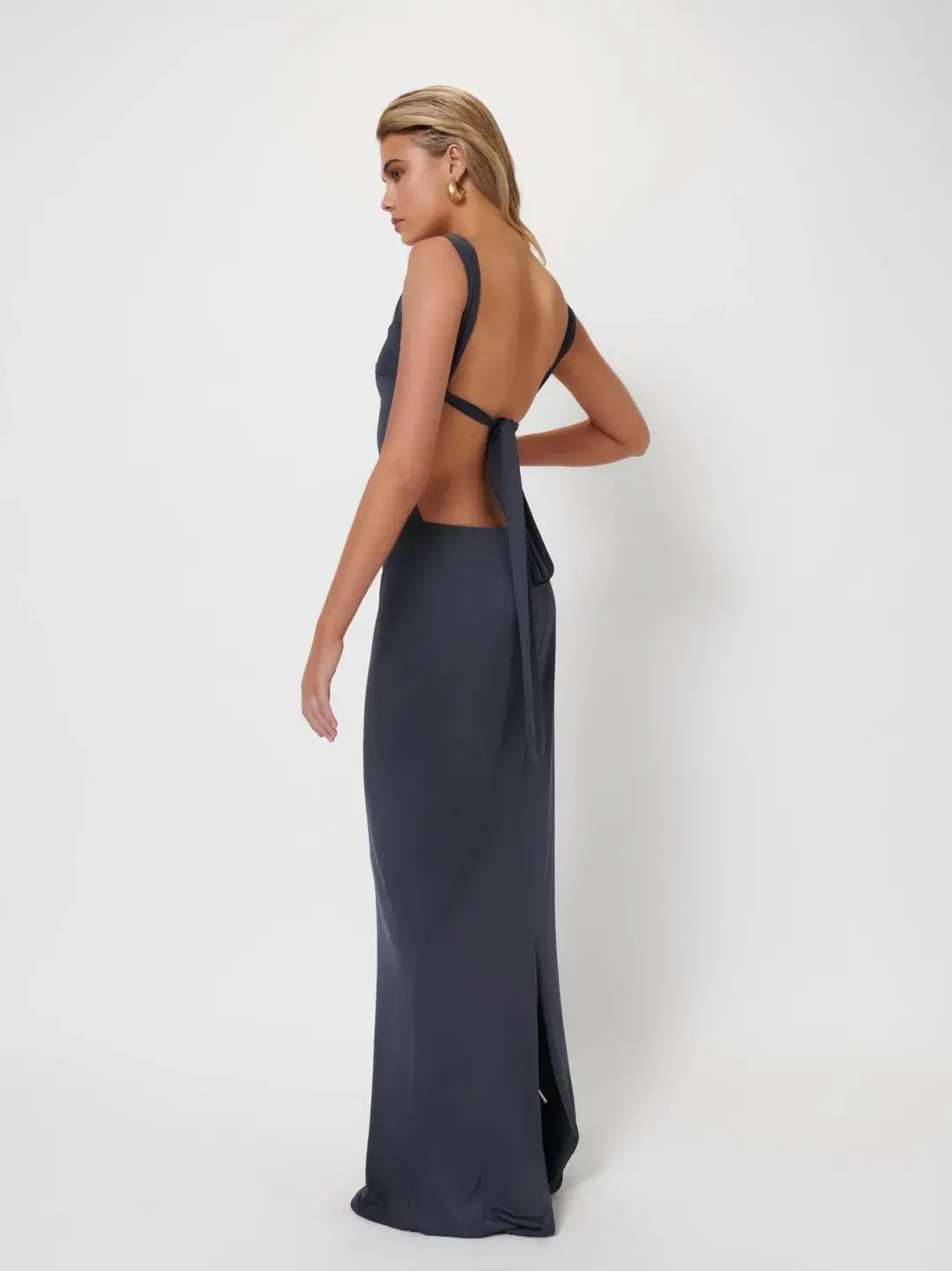 Effie Kats Helena Gown Thunder Size 8 for rent on The Volte - main image