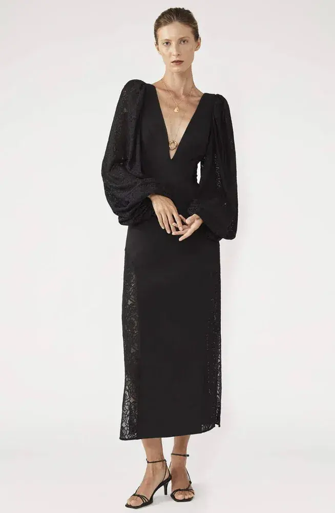 Camilla and Marc Danica Midi Dress Black Size 10 - Image 5