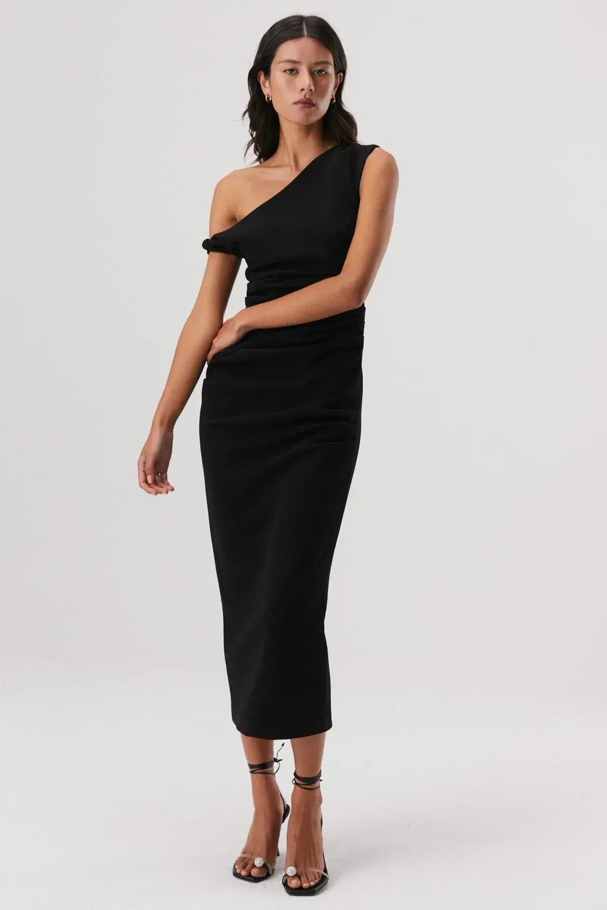 MISHA Alaska Midi Dress Black Size 14/XL - Image 4