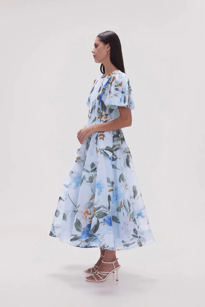 AJE - Nova Pleated Midi Dress Divine Orchid - Size 16 - Image 2