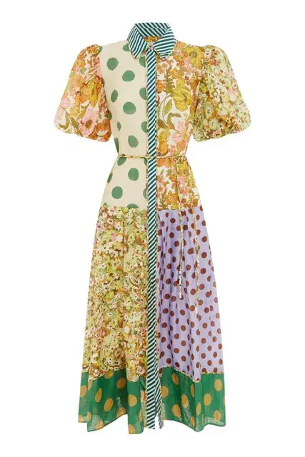 Alemais - Finn Shirt Dress Print Multi - Size 12 - Image 4