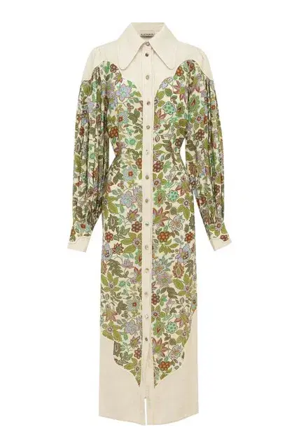 Alemais - Isabella Panel Midi Dress Floral - Size 10 - Image 4