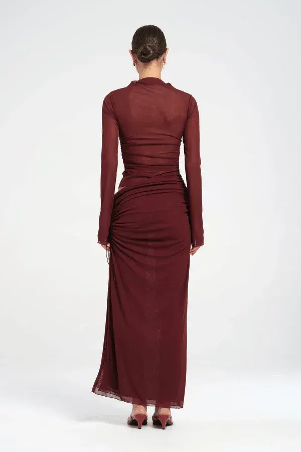 Benni - Mable Maxi Dress - Plum - Size 6 for rent on The Volte - main image
