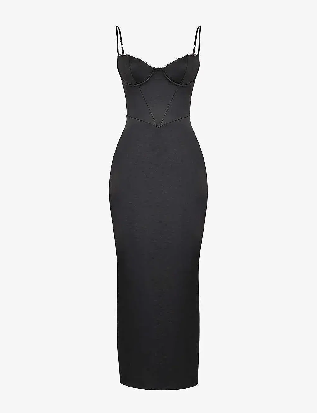 House Of CB Stefania Corset Maxi Dress Black Size XS / AU 6  for rent on The Volte - main image