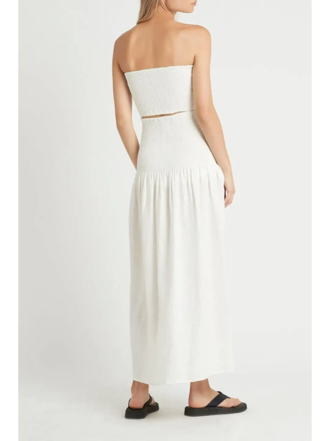 Sir The Label Madelyn Strapless Dress Ivory Size 3 / AU 12  for rent on The Volte - main image