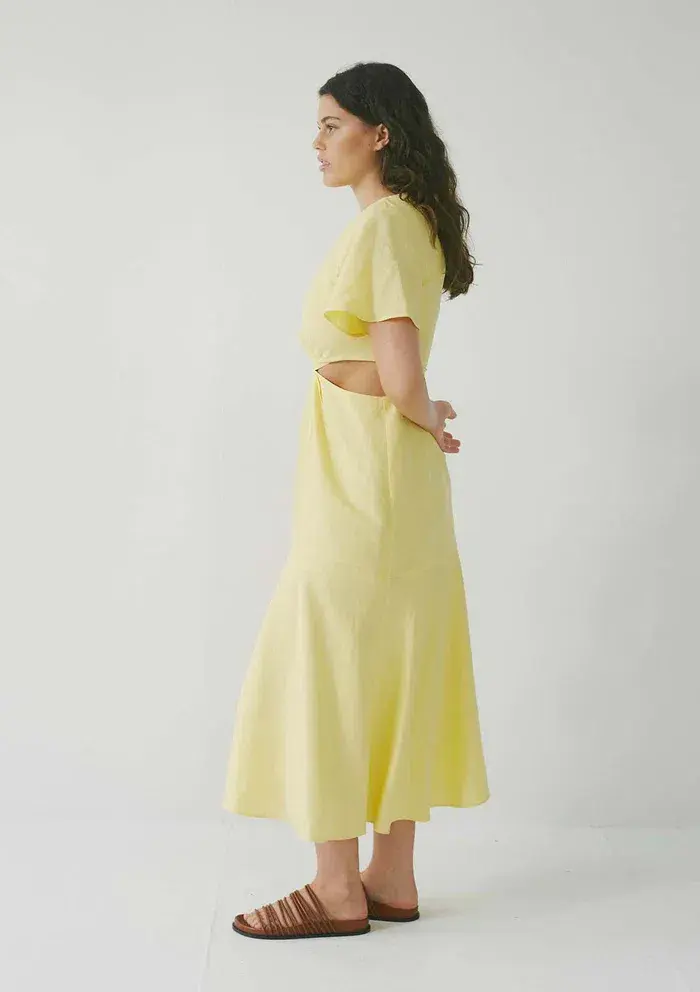 Jillian Boustred Link Dress Yellow Size AU 12 - Image 2