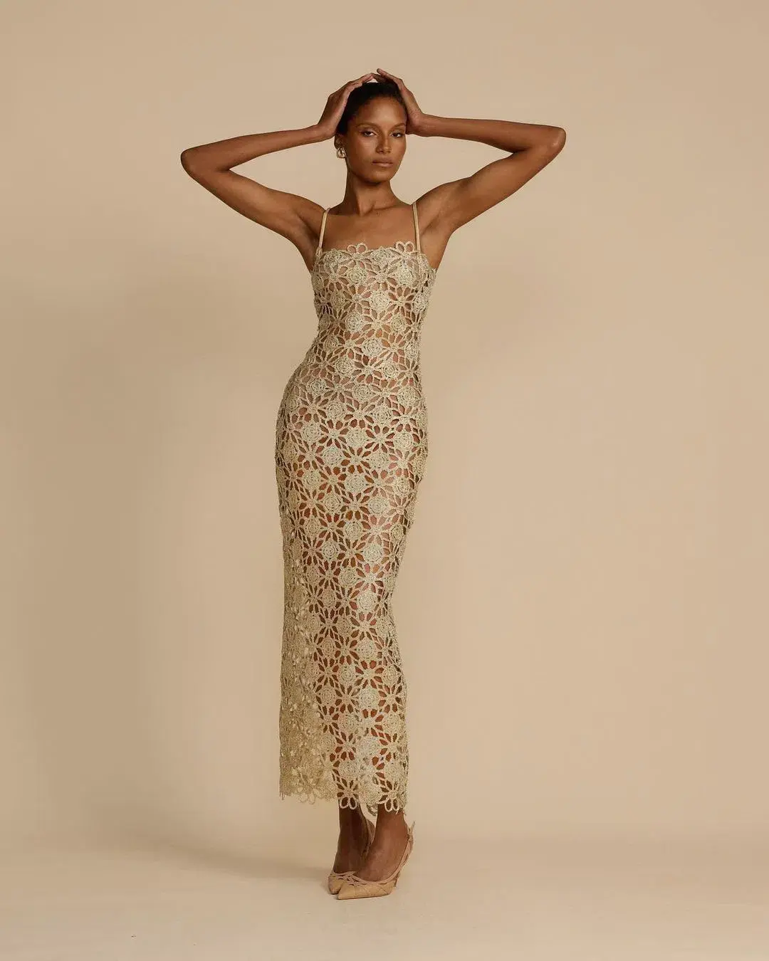 Arcina Ori Kendra Dress Gold Size M / AU 10 - Image 1