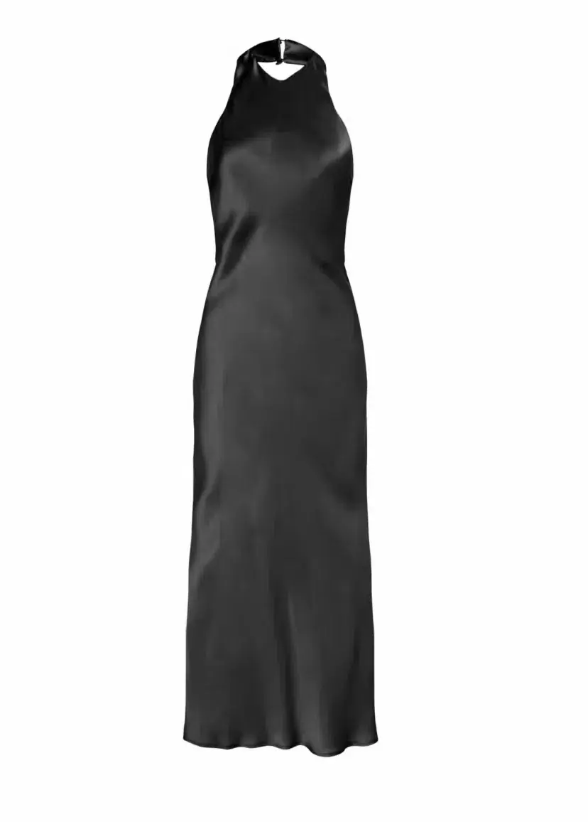 Silk Laundry Halter Dress Black Size XS / AU 6 - Image 4